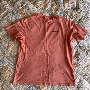 Patagonia Orange Short Sleeve Tee Classic Crew Neck